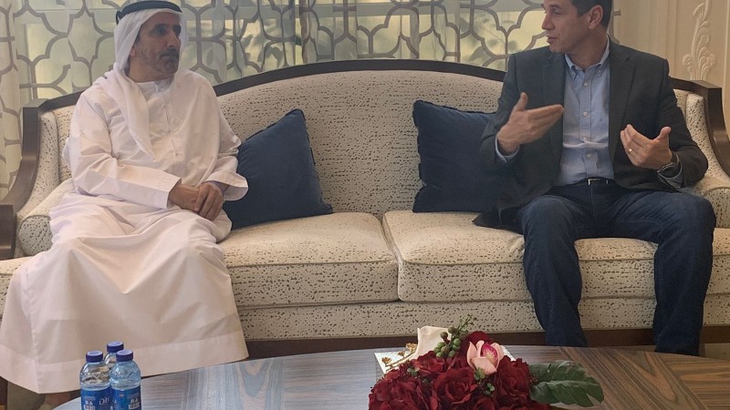 Secretário Ernani Polo destacou a qualidade dos produtos gaúchos em reunião com o sheik