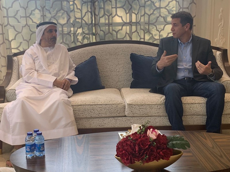 Secretário Ernani Polo destacou a qualidade dos produtos gaúchos em reunião com o sheik